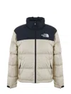 The North Face Men's Nylon Down Jacket In Beige/nero