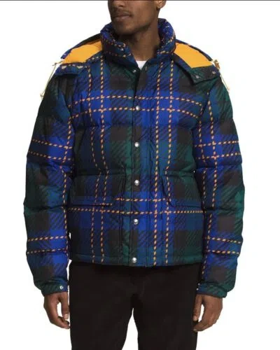 Pre-owned The North Face Men's Printed 71 Sierra Down Short Jacket Size 2xl In Multicolor
