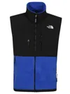 The North Face Block Design High Collar Sleeveless Gilet In Blue_black
