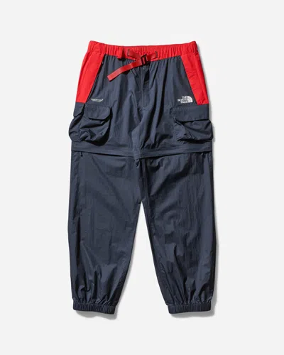 The North Face Men S Undercover Soukuu Hike Convertible Mountain Pants Graphite / Fiery Red In Blue