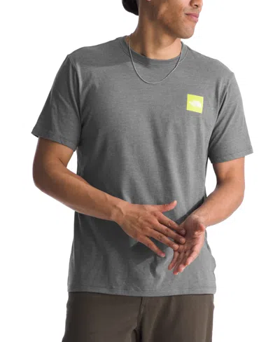 The North Face Men's Short Sleeve Brand Proud T-shirt In Tnf Medium Grey Heather,photo-real Graph
