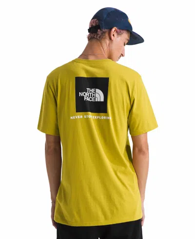 The North Face Men's Short Sleeve Core Box Never Stop Exploring T-shirt In Yellow