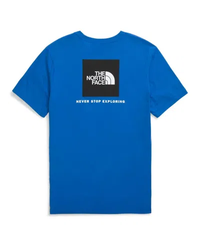 The North Face Men's Short Sleeve Core Box Never Stop Exploring T-shirt In Hero Blue