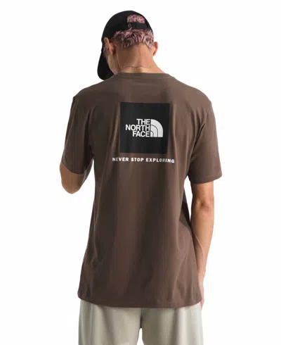 The North Face Men's Short Sleeve Core Box Never Stop Exploring T-shirt In Smokey Brown