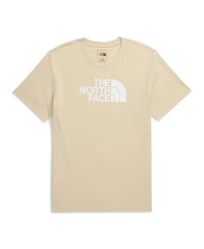 The North Face Men's Short Sleeve Core Half Dome T-shirt In Gravel,white