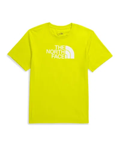 The North Face Men's Short Sleeve Core Half Dome T-shirt In Sulphur Spring Green,white