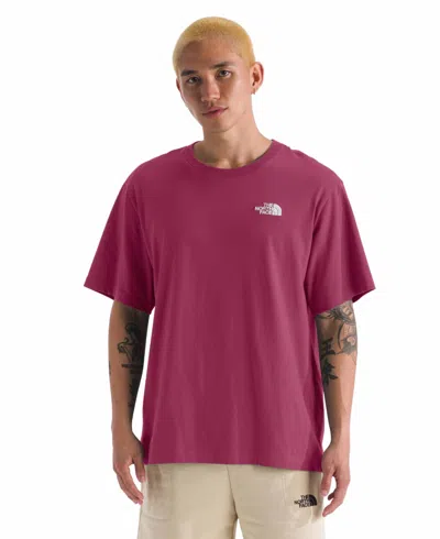 The North Face Men's Short Sleeve Evolution Box Fit T-shirt In Cyber Berry