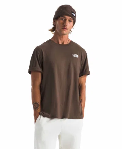 The North Face Men's Short Sleeve Evolution Box Fit T-shirt In Smokey Brown