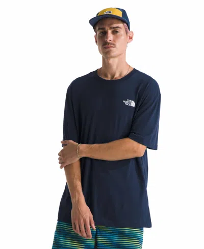 The North Face Men's Short Sleeve Evolution Box Fit T-shirt In Summit Navy