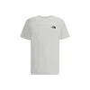 The North Face White T-shirt With Logo Printed On The Front And Back In Cotton Blend Man In Black