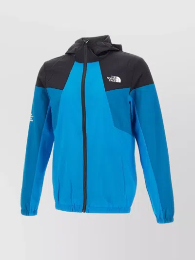 The North Face Men's Technical Fabric Hooded Jacket With Side Pockets In Blue