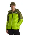 The North Face Men's Terra Peak Puffer Hoodie In Meadow Grass,forest Olive