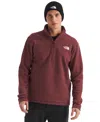 The North Face Men's Textured Cap Rock Quarter Zip Jacket In Burgundy