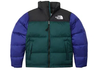 Pre-owned The North Face Men's  1996 Retro Nuptse 700 Fill Packable Jacket In Cone Orange/lapis Blue/ponderosa  In Multi