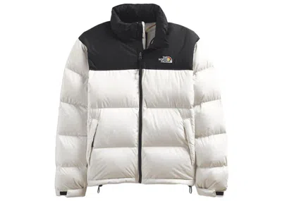 Pre-owned The North Face Men's  1996 Retro Nuptse 700 Fill Packable Pride Jacket 26'' Length Jacket In White