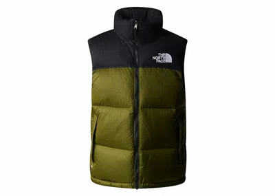 Pre-owned The North Face Men's  1996 Retro Nuptse Vest In Forest Olive In Green