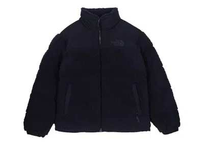Pre-owned The North Face Men's  High Pile Nuptse 600fill Recycled Waterfowl Down Jacket In Aviator Navy Blue