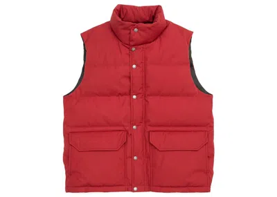 Pre-owned The North Face Men's  Purple Label 65/35 Sierra Vest In Chianti In Burgundy