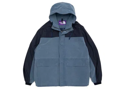 Pre-owned The North Face Men's  Purple Label Indigo Mountain Wind Parka In Jacket Indigo Bleach
