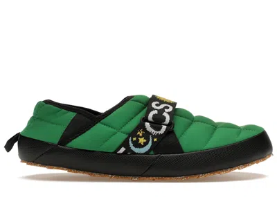 Pre-owned The North Face Men's  Sherpa Traction Mules Online Ceramics Sneakers In Green/black/yellow