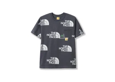 Pre-owned The North Face Men's  X Brain Dead Pocket Tee Shirt In Dark Grey In Gray