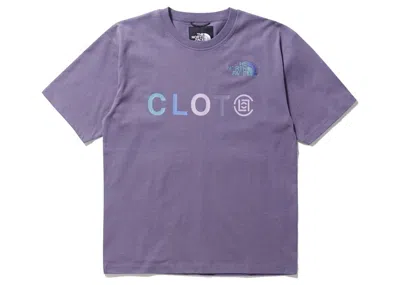 Pre-owned The North Face Men's  X Clot Logo Short Sleeve T-shirt In Purple