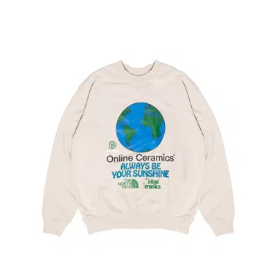 Pre-owned The North Face Men's  X Online Ceramics Regrind Crew Sweatshirt In White