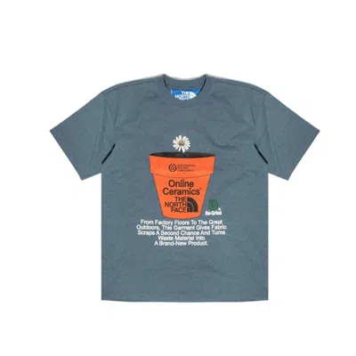 Pre-owned The North Face Men's  X Online Ceramics Regrind T-shirt In Blue