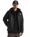 The North Face Thermoball Quilted Hooded Jacket In Black