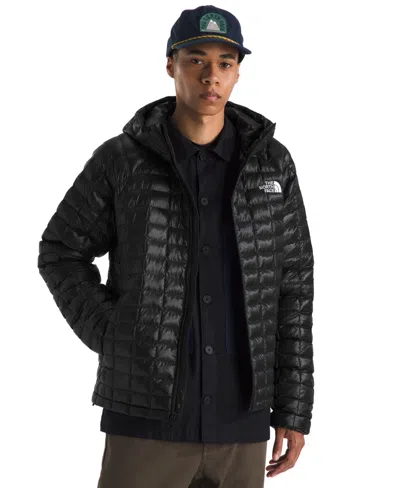 The North Face Men's Thermoball Hooded Jacket In Black