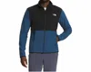 The North Face Men's Tka Glacier Full Zip Jacket In Shady Blue/tnf Black In Multi