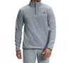 The North Face Men's Tka Glacier Quarter Zip In Mid Grey/mid Grey In Gray