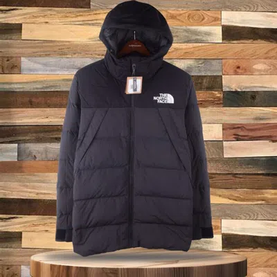 Pre-owned The North Face Men's Ux Down Hooded Puffer Jacket Parka Mid-length,nf0a3vlajk3 In Black
