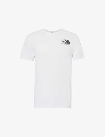 THE NORTH FACE THE NORTH FACE MEN'S WHITE COORDINATES GRAPHIC-PRINT COTTON-JERSEY T-SHIRT