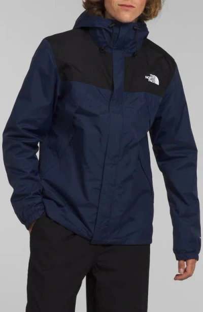 The North Face Seasonal Mountain Button Hooded Jacket In Blue