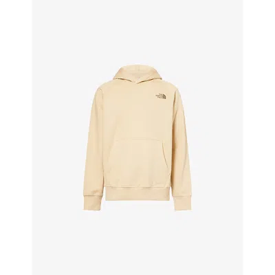 The North Face Mens Box Nse Raglan Cotton-jersey Hoody Beige Xxl