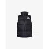 The North Face Mens 1996 Retro Nuptse High-neck Shell-down Vest Black In Black