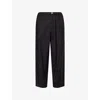 The North Face Mens Black Belted Tapered-leg Cotton Trousers