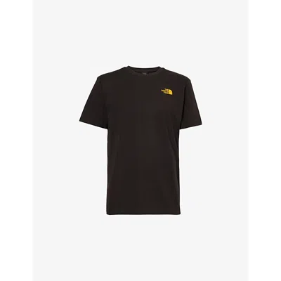 The North Face Mens Collage Logo-print Short-sleeve Cotton-jersey T-shirt Black