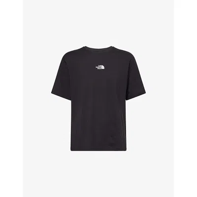 THE NORTH FACE MENS BLACK NEVER STOP RELAXED-FIT COTTON T-SHIRT