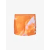 The North Face Mens Bright Orange Sunriser 5in Relaxed-fit Waterproof Shorts In Bright Orange