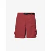 The North Face Mens Dark Brown Patch-pocket Relaxed-fit Woven Cargo Short