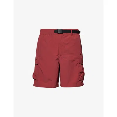 The North Face Mens Dark Brown Patch-pocket Relaxed-fit Woven Cargo Short