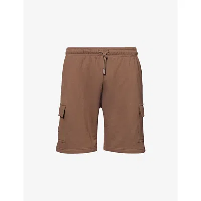 The North Face Mens Dark Brown Relaxed-fit Patch-pocket Cotton Cargo Short