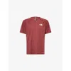 The North Face Mens Dark Brown Sunriser Logo-print Woven T-shirt In Dark Brown