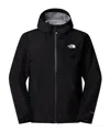 The North Face Packable Zip-up Rain Jacket In Black