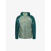The North Face Mens Duck Green-deep Nori Bettaforca Hooded Shell-down Jacket Xl In Multi
