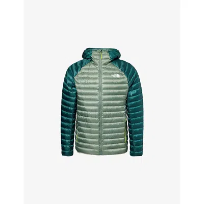 The North Face Mens Duck Green-deep Nori Bettaforca Hooded Shell-down Jacket Xl In Multi