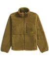 The North Face Mens Extreme Pile Full Zip Jacket 2 In Moss Green,tnf Black