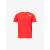 The North Face Men's Short Sleeve Evolution Box Fit Tee In High Risk Red